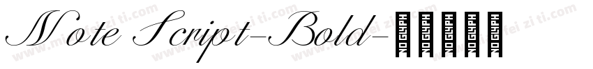 Note Script-Bold字体转换